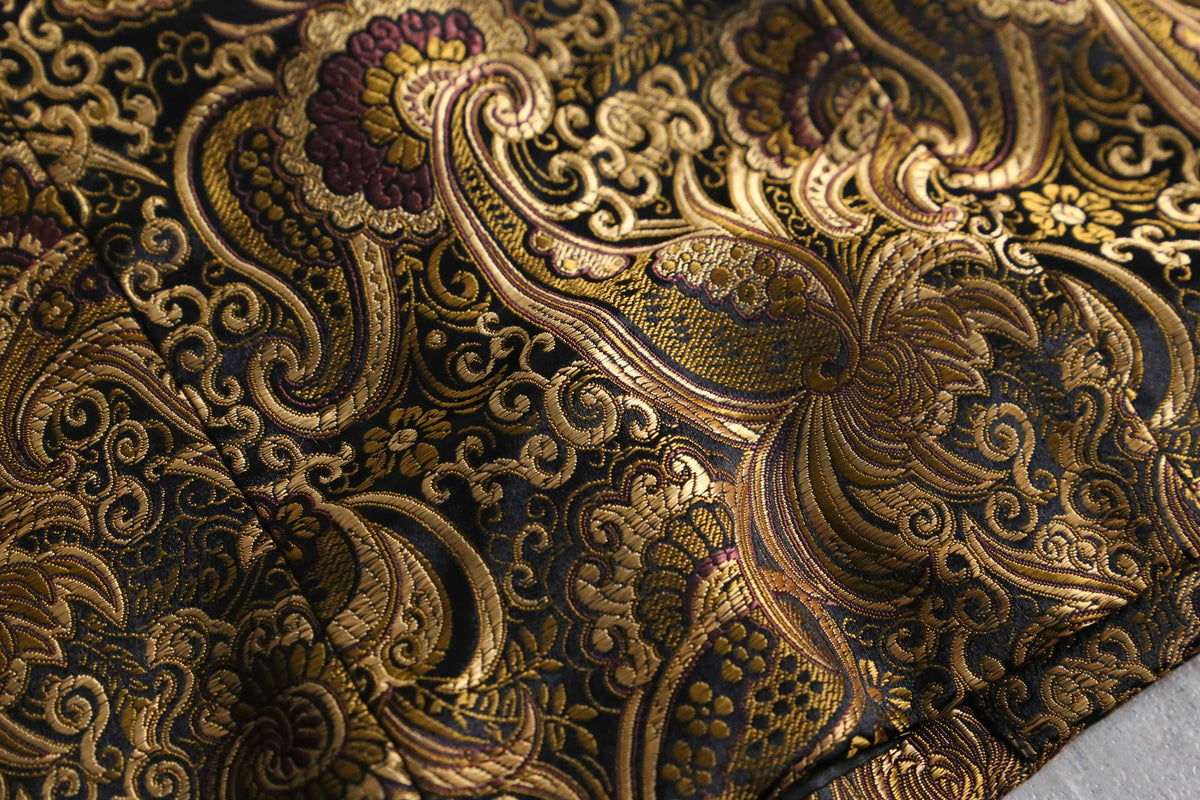 gold color china jacquard jacket