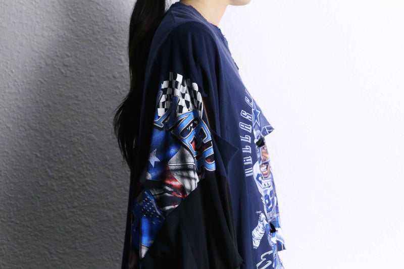 "Re:make" destroy & many docking L/S Tee