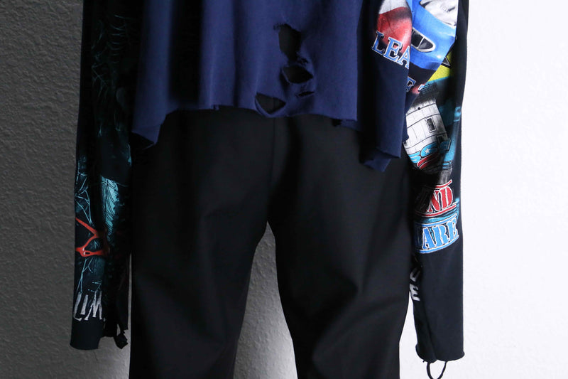 "Re:make" destroy & many docking L/S Tee