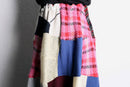 ''Re:make'' patchwork design knit long skirt