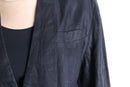 black linen double easy tailored jacket