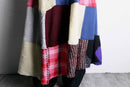 ''Re:make'' patchwork design knit long skirt
