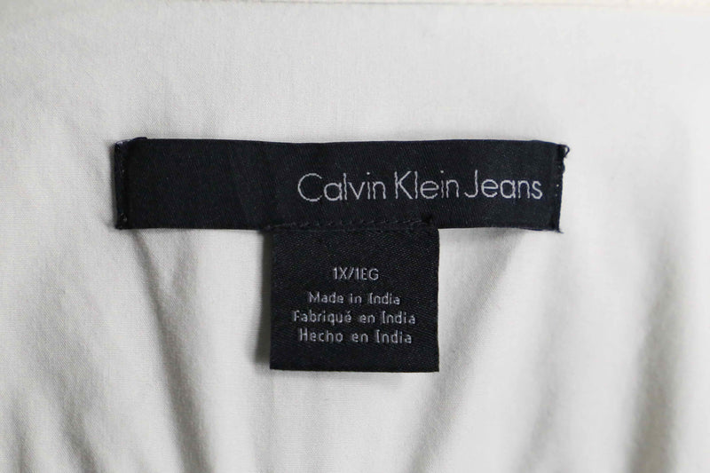 "Calvin Klein jeans" beige shirt coat