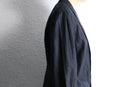 black linen double easy tailored jacket