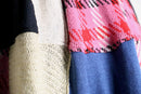 ''Re:make'' patchwork design knit long skirt