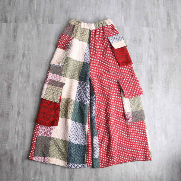 "Re:make" docking rug wide pants