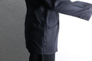 black linen double easy tailored jacket