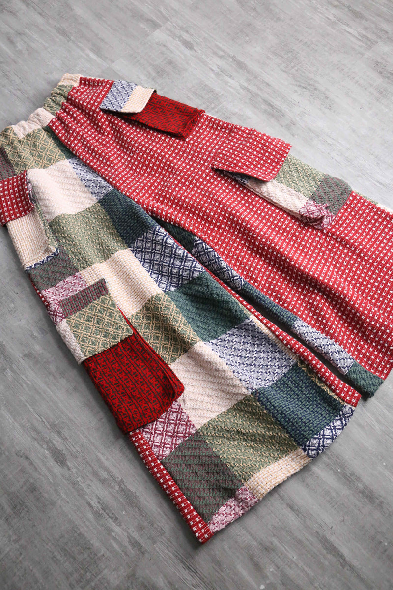 "Re:make" docking rug wide pants