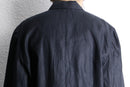 black linen double easy tailored jacket
