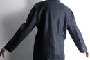 black linen double easy tailored jacket
