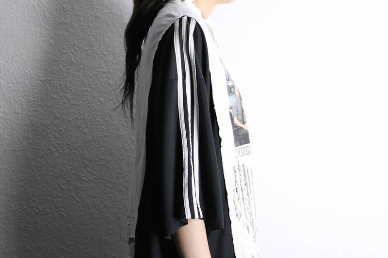 "Re:make" lace layered custom Tee