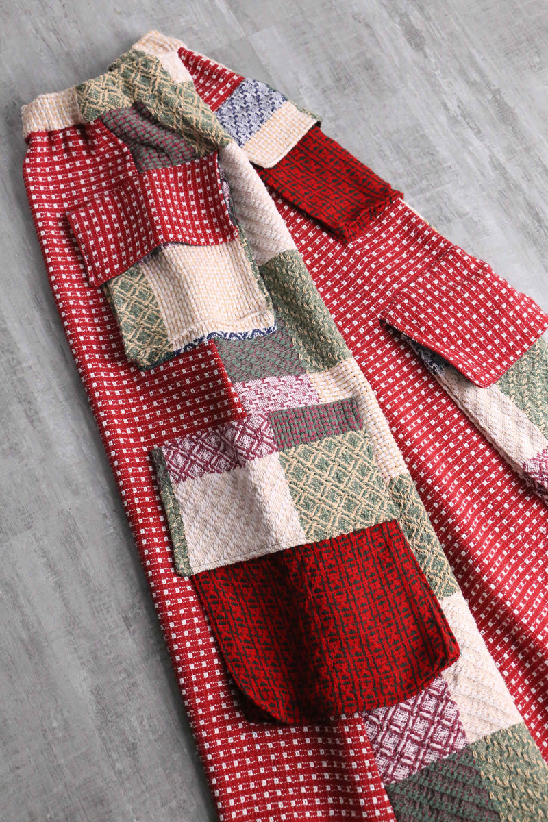 "Re:make" docking rug wide pants