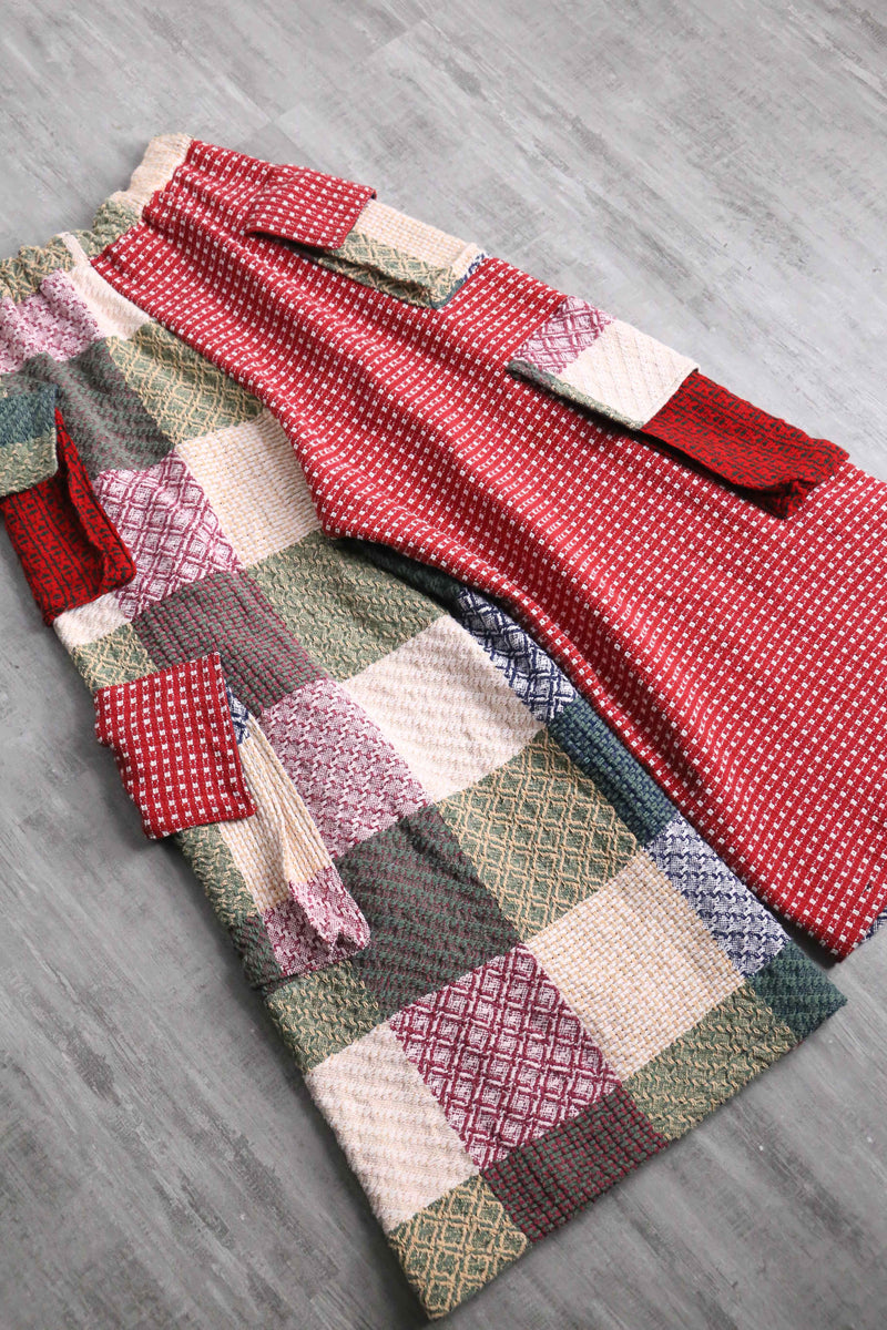 "Re:make" docking rug wide pants