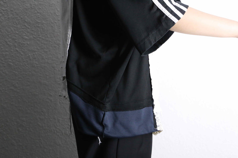 "Re:make" lace layered custom Tee