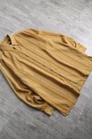 90's stripe loose poly shirt