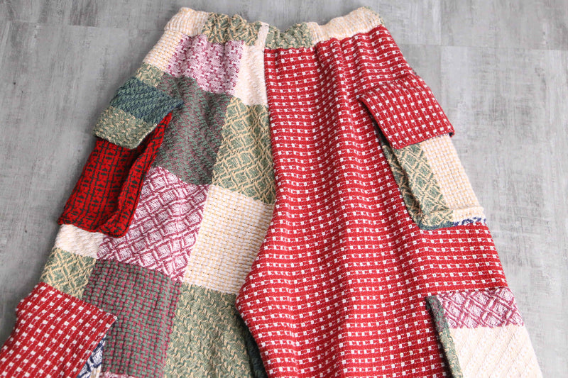 "Re:make" docking rug wide pants