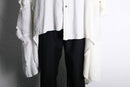"Re:make" 3-docking white wide sleeve shirt