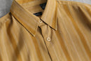90's stripe loose poly shirt