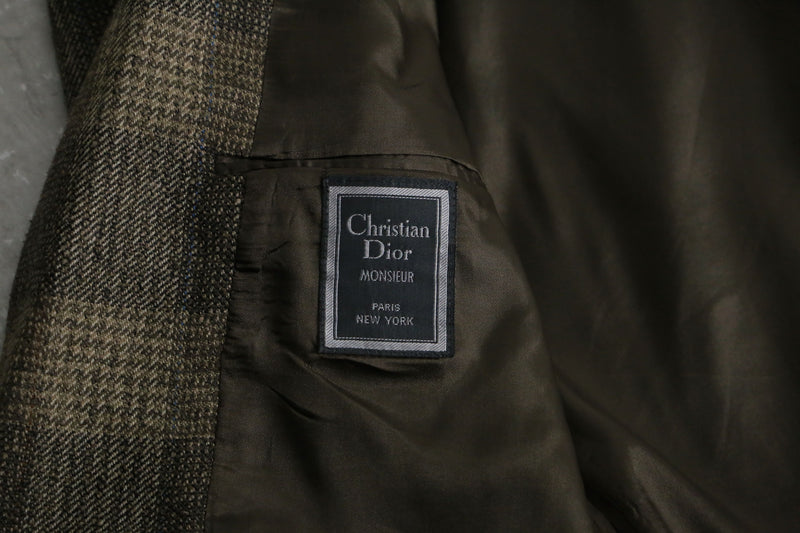 1980-90s Christian Dior MONSIEUR single tweed jacket