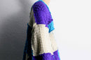 ''Re:make'' blue×purple patchwork cardigan