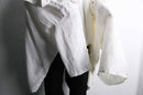 "Re:make" 3-docking white wide sleeve shirt