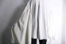 "Re:make" 3-docking white wide sleeve shirt