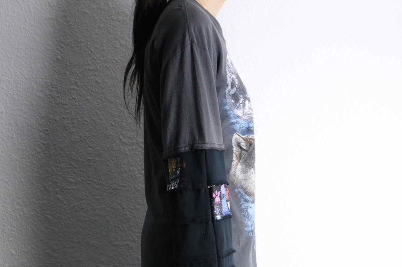 “Re: make “4p docking wolf print L/S tee