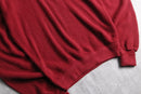 70's “IZOD LACOSTE” red orlon acryl V-neck knit sweater