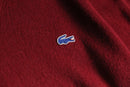 70's “IZOD LACOSTE” red orlon acryl V-neck knit sweater