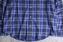 "CK" blue ombre check shirt