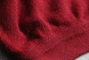 70's “IZOD LACOSTE” red orlon acryl V-neck knit sweater
