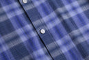 "CK" blue ombre check shirt
