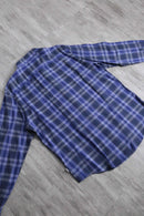 "CK" blue ombre check shirt