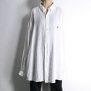 "Ralph Lauren" white linen oversized BD shirt