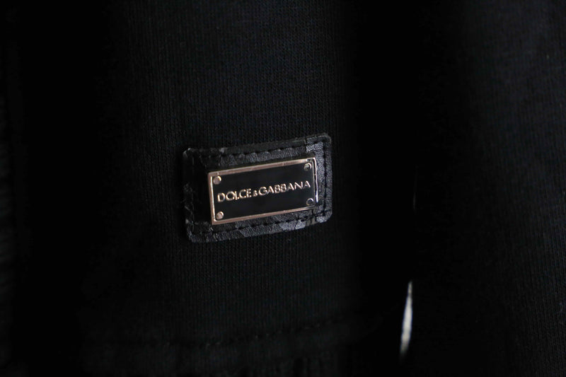 "DOLCE&GABBANA" black shawl color double knit cardigan