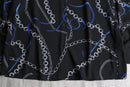 00's chain×ribbon design poly shirt