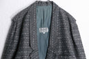 gray total pattern easy tailored jacket
