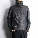 "HARLEY DAVIDSON" double rider's goat skin leather jacket