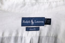"Ralph Lauren" white linen oversized BD shirt