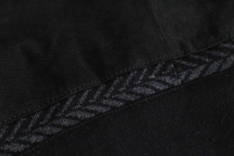 suede × knit switch design cardigan