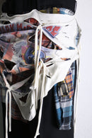 Re:make" destroy shirt × Tee design trousers pants