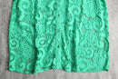 vivid green botanical mesh s/s shirt