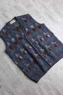 calm tone geometric design  vest