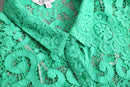 vivid green botanical mesh s/s shirt
