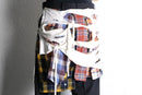 Re:make" destroy shirt × Tee design trousers pants