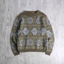 melange snow flake knit