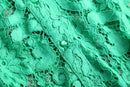 vivid green botanical mesh s/s shirt
