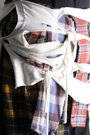 Re:make" destroy shirt × Tee design trousers pants