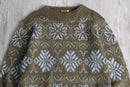 melange snow flake knit