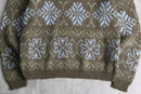melange snow flake knit